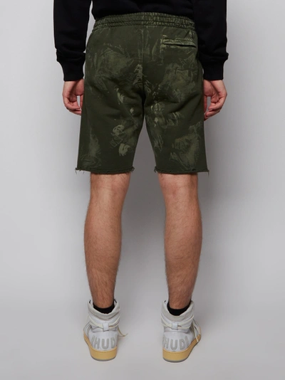 Shop Off-white Vintage Bleach Sweat Shorts, Kombu Green