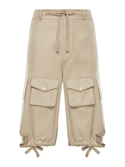 Shop Moncler Genius 2 Moncler 1952 Gabardine Bermuda Shorts