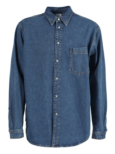 Shop Vetements Classic Button Down Denim Shirt Medium Blue