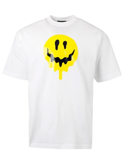 Shop Balenciaga Drip Peace Large Fit T-shirt, White And Yellow