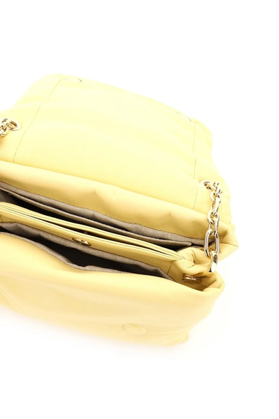 Shop Lanvin Sugar Small Padded Shoulder Bag In Yellow