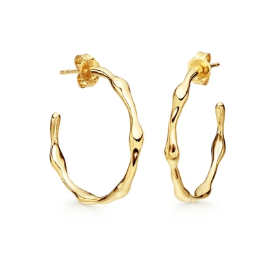 Shop Missoma Molton Medium 18kt Gold Vermeil Hoop Earrings