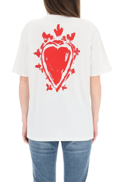 Shop Alexander Mcqueen Love Print T-shirt In Mixed Colours