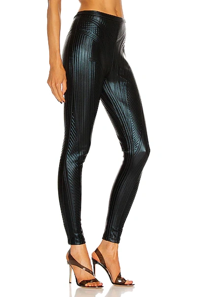 Shop Mugler Embossed Legging In Black