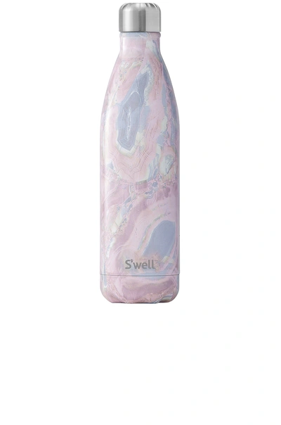 S'well Elements Geode Rose Stainless Steel Reusable Bottle/25 Oz. In Geode Rose