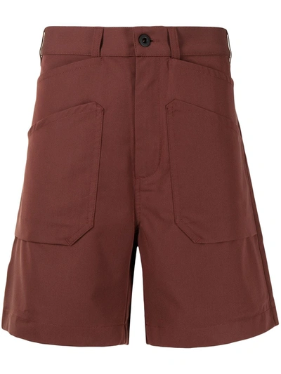 Shop Qasimi Knee-length Cargo Shorts In Rot