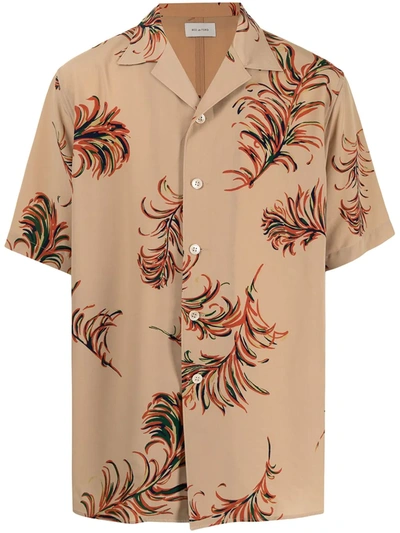 Shop Bed J.w. Ford Feather-print Shirt In Braun