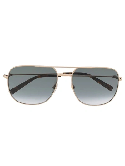 Shop Givenchy Square-frame Sunglasses In Gold