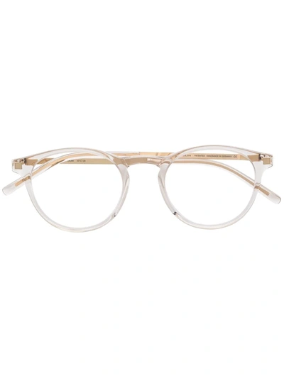 Shop Mykita Talini Round-frame Glasses In Nude