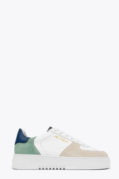 Shop Axel Arigato Orbit Sneakers In Bianco/verde/blu