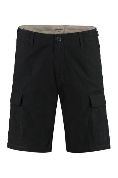 Shop Carhartt Aviation Cotton Cargo Bermuda Shorts In Black