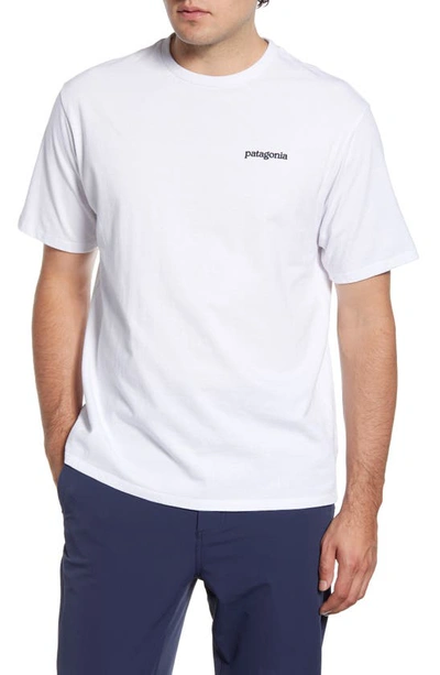 Shop Patagonia Fitz Roy Horizons Responsibili-tee T-shirt In White