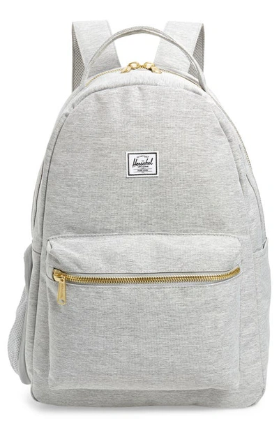 Shop Herschel Supply Co Nova Sprout Diaper Backpack In Light Grey Crosshatch