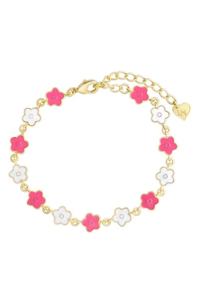 Shop Lily Nily Flower Bracelet In Gold