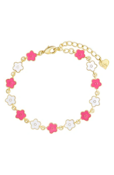 Lily Nily Flower Bracelet In Gold