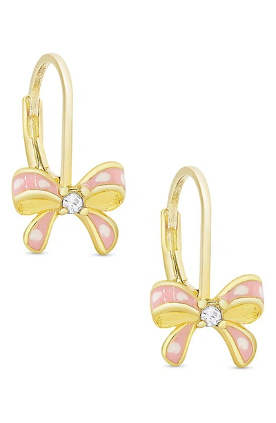 Shop Lily Nily Bow Earrings In Gold