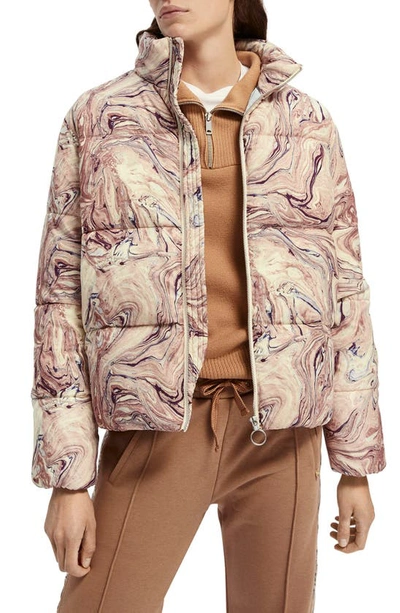 Scotch & Soda Soft Quilted Puffer Jacket In Combo H | ModeSens