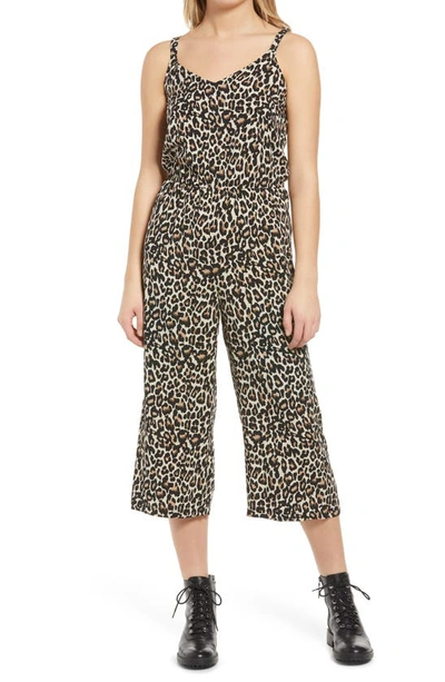 Vero Moda Simply Easy Floral Culotte Jumpsuit In Linea Oatmeal Animal |  ModeSens