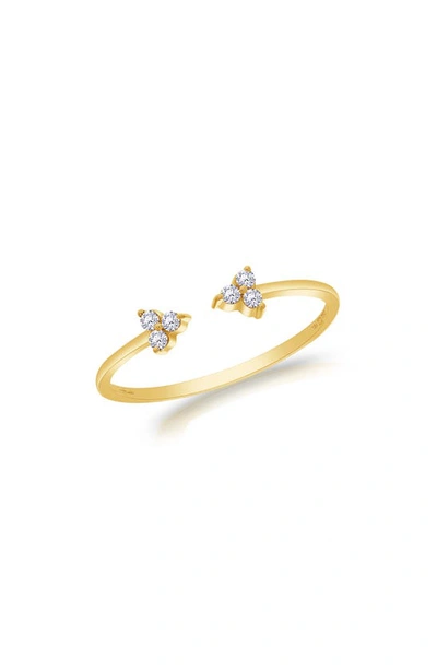 Shop Hueb Reverie Open Diamond Ring In Yellow Gold