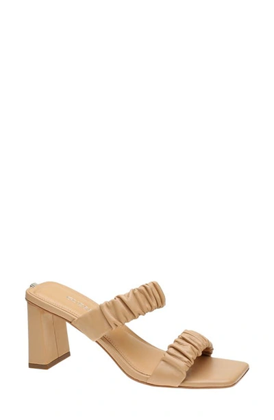 Shop Guess Aindrea Sandal In Nude Leather