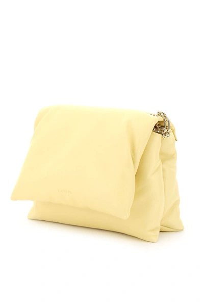 Shop Lanvin Sugar Small Padded Shoulder Bag In Yellow