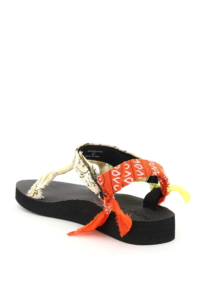 Shop Arizona Love Bandana Trekky Sandals In Orange,yellow