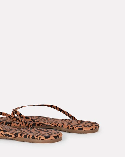 Shop Tkees Studio Exotic Cheetah Flip-flops In Brown/black