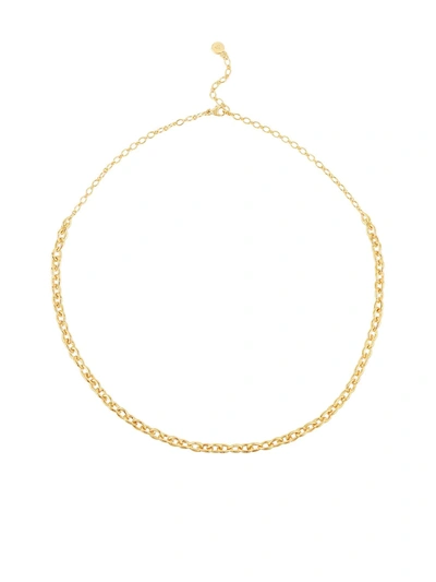 Shop Dinny Hall Raindrop Small Chain-link Necklace In Gold