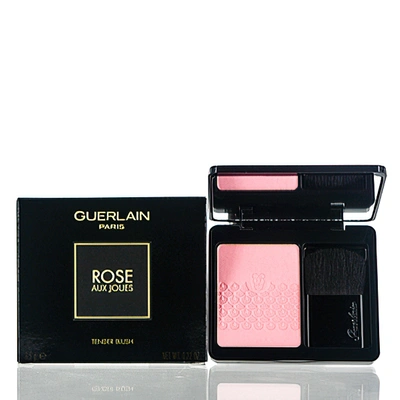 Shop Guerlain / Rose Aux Joues Blush Morning Rose (01) 0.22 oz (6 Ml) In Pink,red
