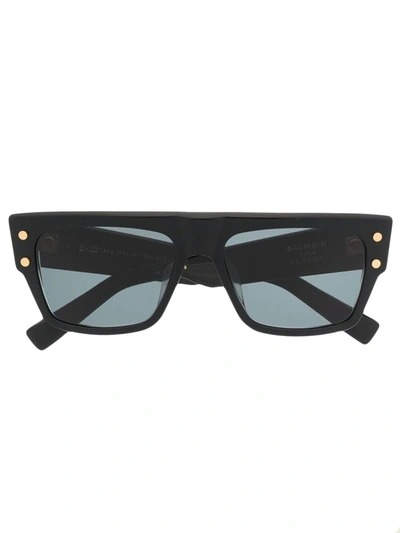 Shop Balmain Eyewear B-iii Square-frame Sunglasses In 黑色