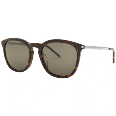 Shop Saint Laurent 360 002 Sunglasses Brown