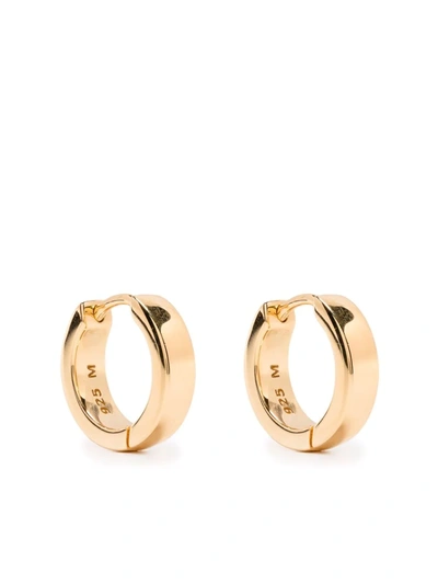 Shop Missoma Thick Huggie Earrings In Gold