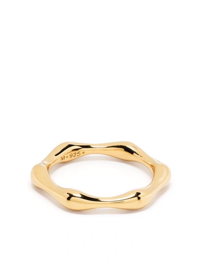 Missoma 18ct Gold Plated Vermeil Silver Molten Ring In Gold