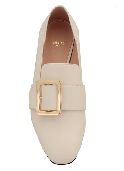 Shop Bally Flat Shoes Pink In Bone