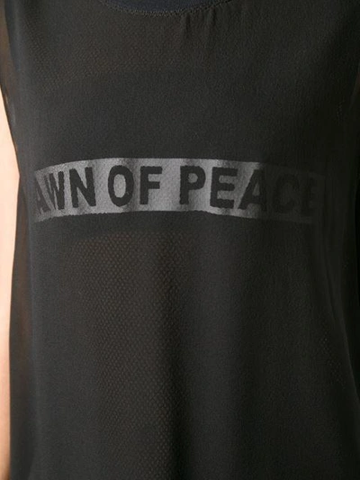 Shop Blk Dnm Dawn Of Peace Print Mesh Top