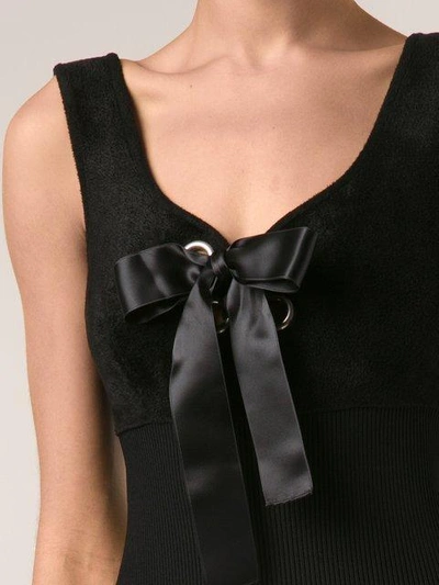 Shop Alexander Mcqueen Bow Embellished Dress