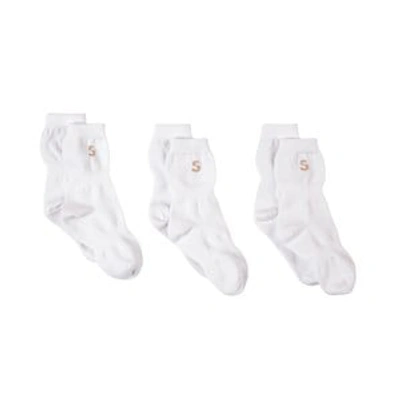 Shop Stuckies ® 3-pack White ® Socks