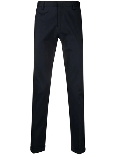 Shop Paul Smith Dark Blue Slim Tailored Pants