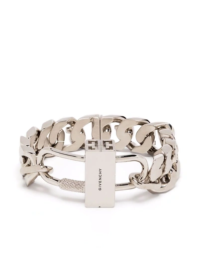 Shop Givenchy Chain-link Bracelet In 银色