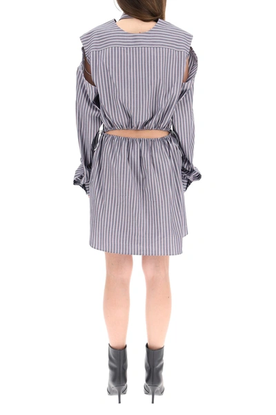 Shop Y/project Y Project Convertible Shirt Dress In Mixed Colours