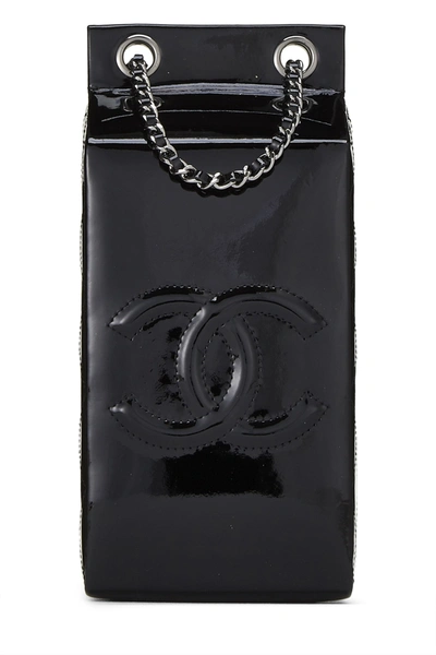 CHANEL Patent Milk Carton Bag Black 433952