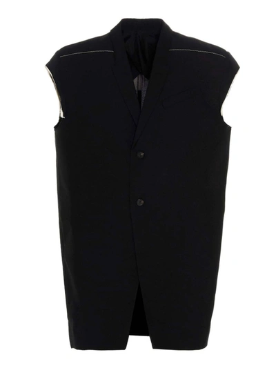 Shop Rick Owens Jumbo Tatlin Waistcoat In Black
