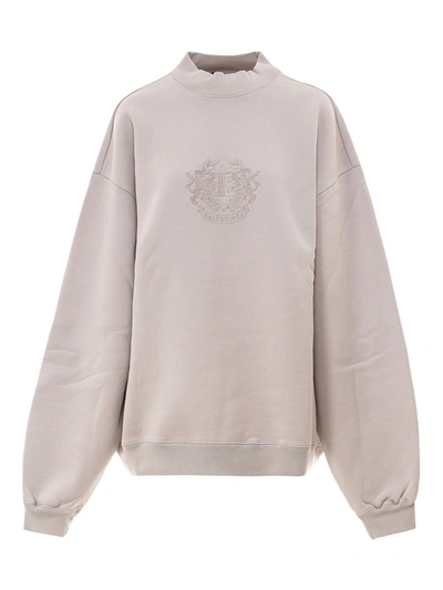 Shop Balenciaga Beige Cotton Sweatshirt
