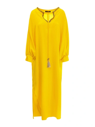 Shop Max Mara Ocroma Dress In Yellow