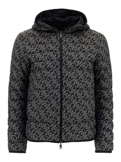 Shop Moncler Zois Reversible Puffer Jacket In Black