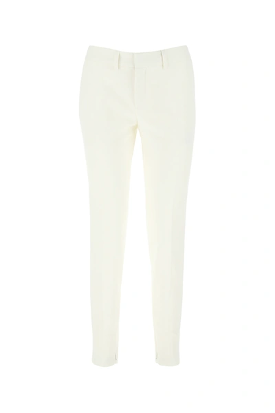 Saint Laurent Pantalon Skinny Blan