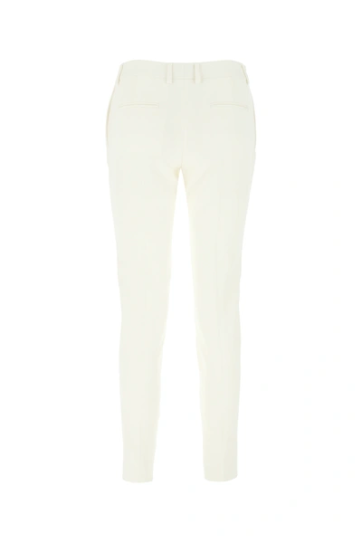 Saint Laurent Pantalon Skinny Blan
