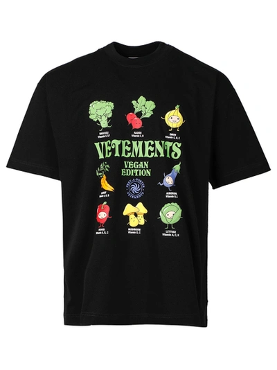 Shop Vetements Vegan Logo Edition T-shirt Black