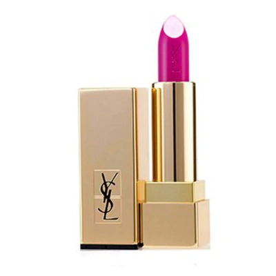 Shop Saint Laurent Ysl / Rouge Pur Couture Lipstick No.7 Fuchsia Heroine .13 Oz. In Red