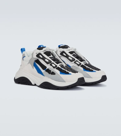 Shop Amiri Bone Runner Sneakers In Blue